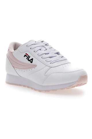 Fila Orbit Low Damen-Sneaker in Weiß und Rosa