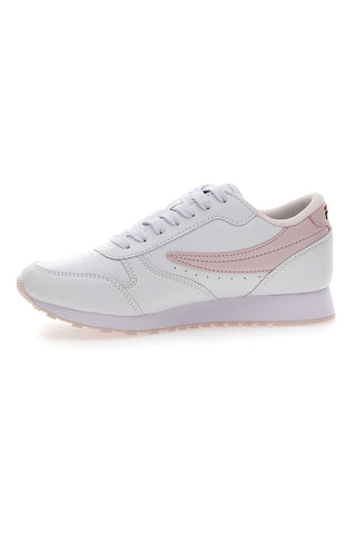 Fila Orbit Low Damen-Sneaker in Weiß und Rosa