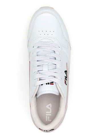 Fila Orbit Low Damen-Sneaker in Weiß und Rosa