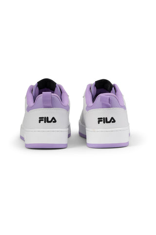 Weiße Turnschuhe mit lila Sohle Fila Rega Teen
