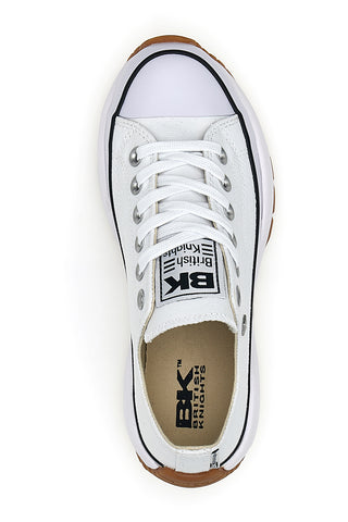 Weiße Canvas-Sneaker mit British Knights Kaya Low Fly-Plattform