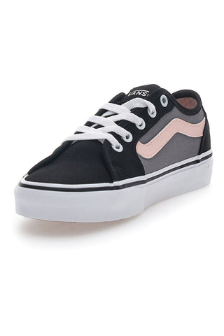 Schwarze Sneakers mit Schnürsenkeln Vans Filmore Decon