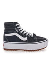 Vans Hi Tapered Flatform-Sneaker in Schwarz und Weiß