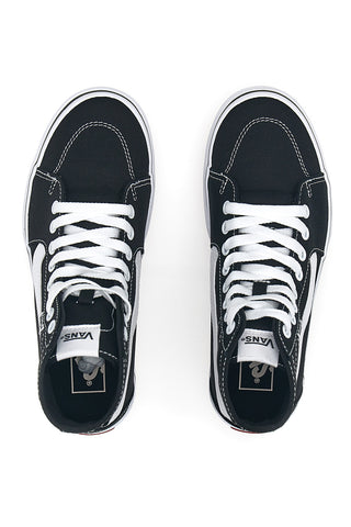 Vans Hi Tapered Flatform-Sneaker in Schwarz und Weiß