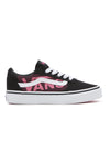 Vans Ward Skateboarding-Sneaker in Schwarz und Fuchsia