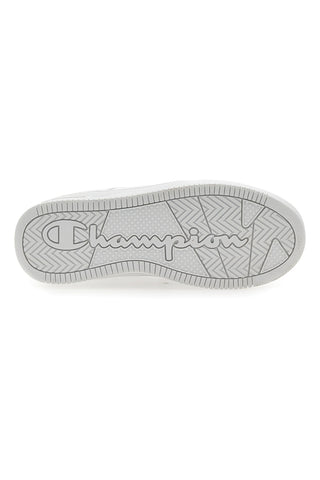 Weiße Turnschuhe mit seitlichem Logo-Champion-Foul-Plat-Element