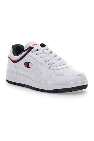Champion Rebound Low Casual Weiße Sneakers mit Schnürsenkeln
