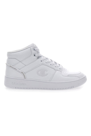 Weiße, hohe Sneaker „Champion Rebound 2.0 MID“.