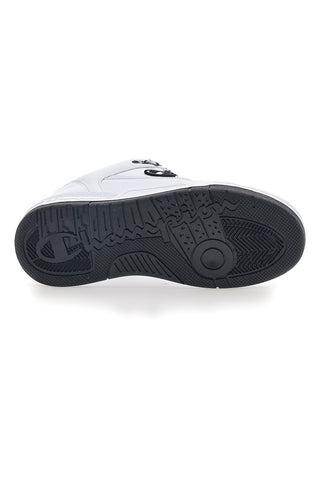 Weiße und schwarze Champion Rebound Heritage Skate-Sneaker