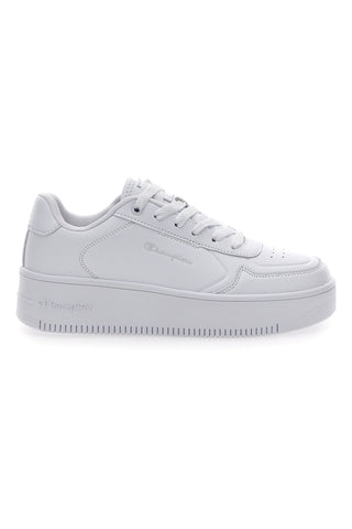 Sneakers Bianche con Lacci Champion Rebound Platform Low