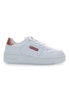 Weiße Sneakers mit Schnürsenkeln Champion Rebound Platform Glitz