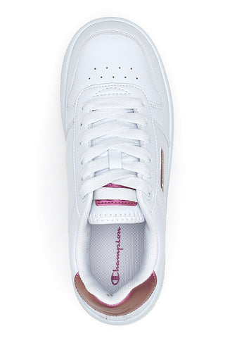 Weiße Sneakers mit Schnürsenkeln Champion Rebound Platform Glitz