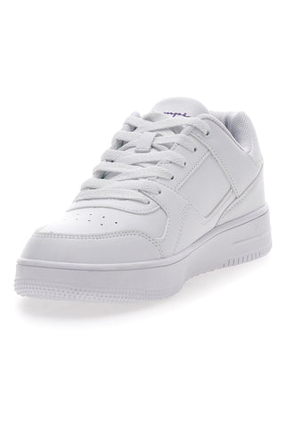 Weiße Sneaker mit seitlichem Logo von Champion Rebound Low