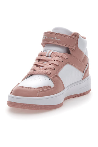Sneakers Alte Rosa e Bianche Champion Rebound 2.0 Mid