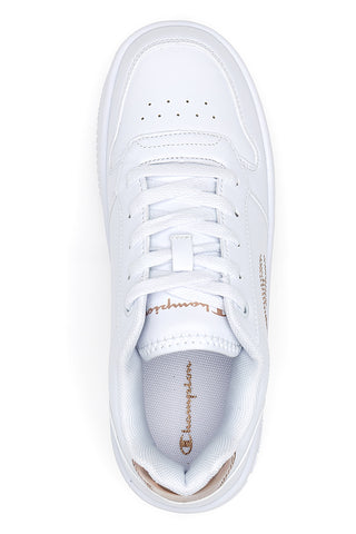 Champion Rebound Plateau-Sneaker in Glitzerweiß