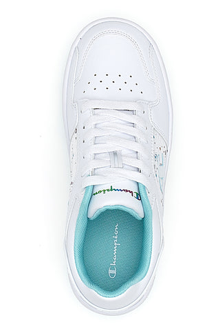 Sneakers Bianche e Azzurre Champion Rebound Platform Abstract G PS