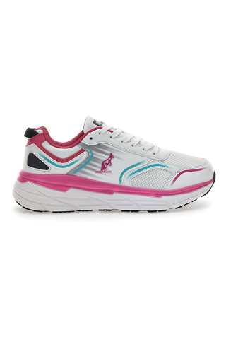 Weiße und rosa Sneakers mit Extras – Australian Insole AU24W105