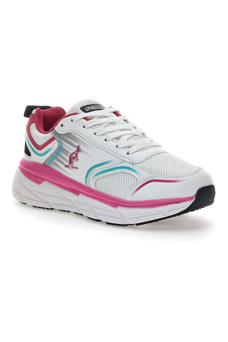 Weiße und rosa Sneakers mit Extras – Australian Insole AU24W105