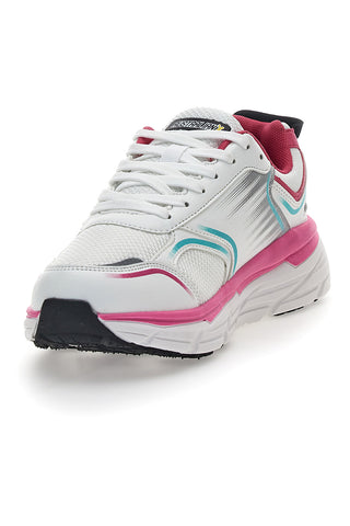 Weiße und rosa Sneakers mit Extras – Australian Insole AU24W105