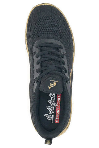 Australische schwarze Sport-Sneaker AU24W507