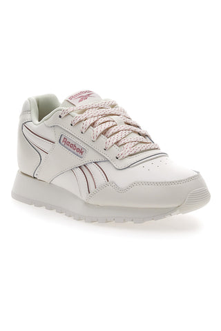 Weiße Turnschuhe mit echtem Reebok Glide-Lederobermaterial