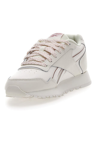 Weiße Turnschuhe mit echtem Reebok Glide-Lederobermaterial
