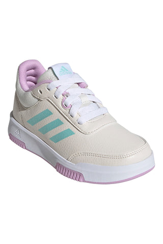 Adidas Tensaur Sport 2.0 Kinder-Sneaker in Creme mit Schnürsenkeln