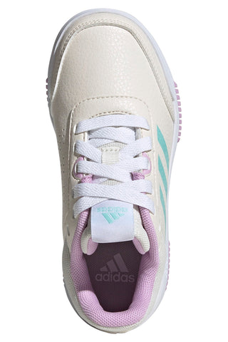 Adidas Tensaur Sport 2.0 Kinder-Sneaker in Creme mit Schnürsenkeln