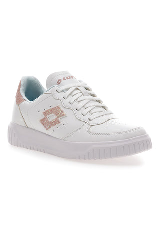 Sneakers Bianche e Rosa con Glitter Lotto Venus 1 AMF III GLI W
