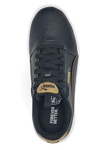 Puma Carina 2.0 Pop Up Schwarze Turnschuhe für Kinder