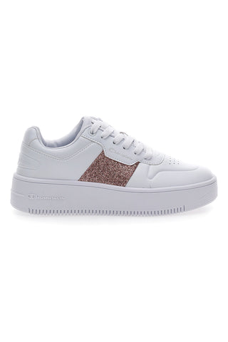 Champion Rebound Platform Sparkle White Sneakers