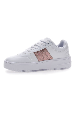 Sneakers Bianche Champion Rebound Platform Sparkle