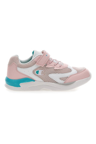 Sneakers Bianche e Rosa Champion Low Cut Shoe Fast R.G GS
