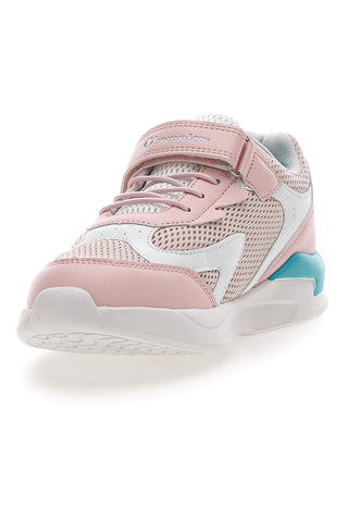 Weiße und rosa Sneaker von Champion Low Cut Shoe Fast RG GS