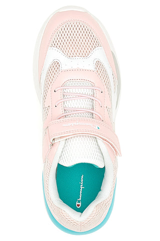 Weiße und rosa Sneaker von Champion Low Cut Shoe Fast RG GS