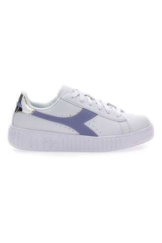 Weiße und lila Turnschuhe DIADORA GAME STEP GS 2