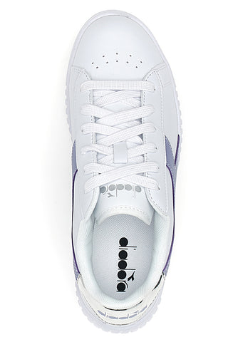 Weiße und lila Turnschuhe DIADORA GAME STEP GS 2