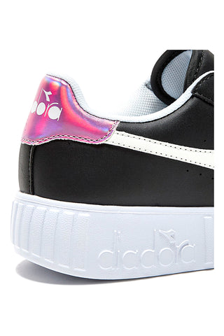 Schwarze und rosa Turnschuhe DIADORA GAME STEP GS 2