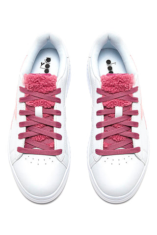Sneakers Bianche e Rosa DIADORA GAME STEP P GS FLUFFY