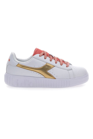 Weiße und rosa Turnschuhe DIADORA GAME STEP P PS GLITCH