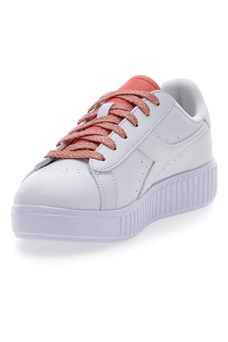 Weiße und rosa Turnschuhe DIADORA GAME STEP P PS GLITCH