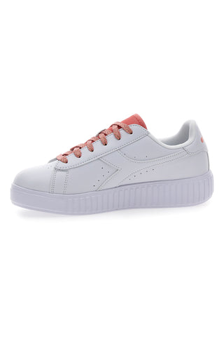 Weiße und rosa Turnschuhe DIADORA GAME STEP P PS GLITCH