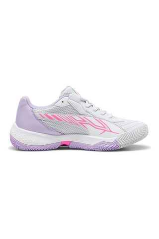 Puma Nova Court Wn'S Padelschuhe in Weiß und Lila