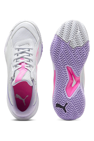 Puma Nova Court Wn'S Padelschuhe in Weiß und Lila