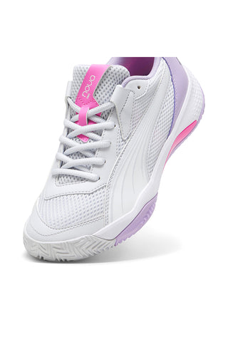 Puma Nova Court Wn'S Padelschuhe in Weiß und Lila