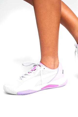 Puma Nova Court Wn'S Padelschuhe in Weiß und Lila