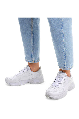PUMA Cilia Mode weiße Turnschuhe