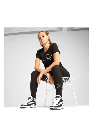 PUMA REBOUND V6 Hohe Sneakers in Weiß und Schwarz