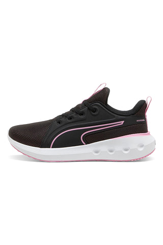 Schwarze Laufschuhe mit rosa Details Puma Sotfride Carson 31015404