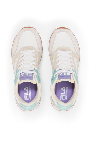 Weiß-beige Sneakers mit kontrastierender Sohle FILA COURTBAY